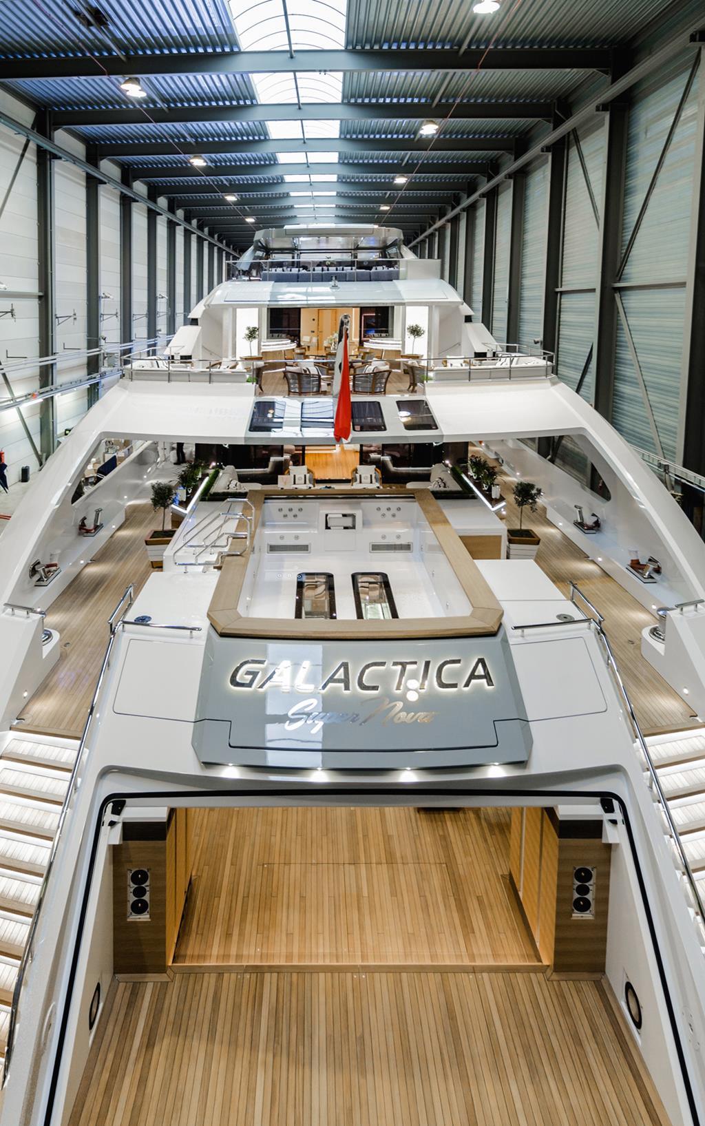 Aft decks of the Galactica Super Nova