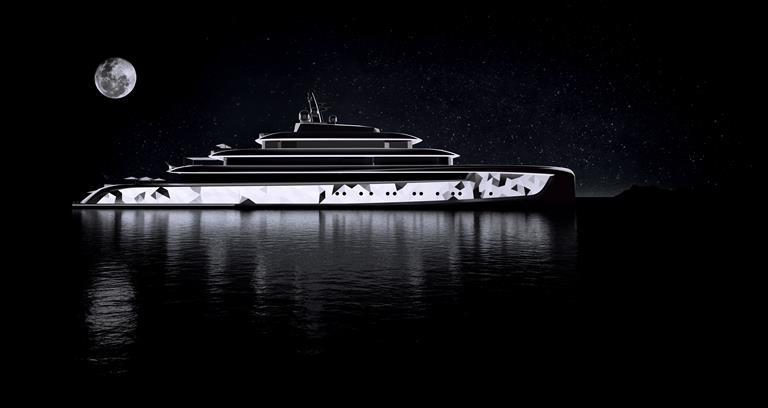 Rendering of Moonstone by night