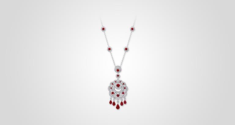 Graff Sunburst Collection Ruby Necklace
