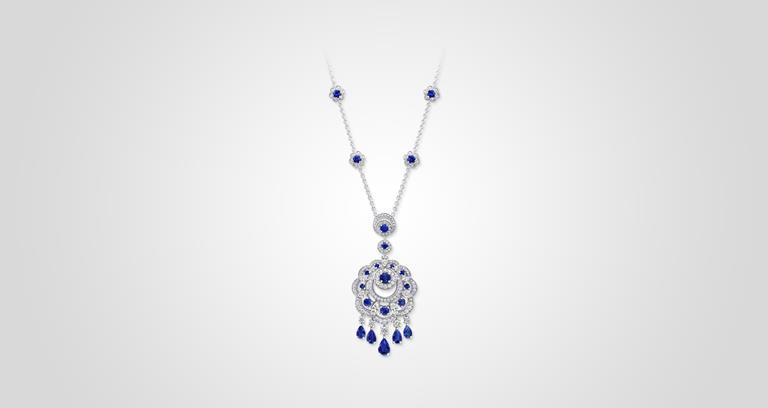 Graff Sunburst Collection Sapphire Necklace