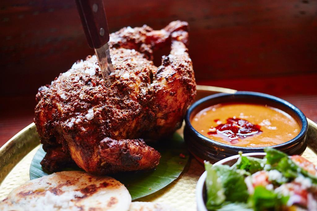Hoppers' Ceylonese spit chicken