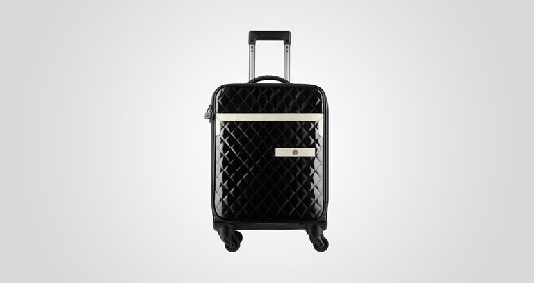 Chanel two-tone quilted leather trolley