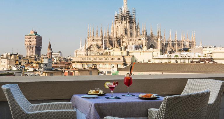 Boscolo Hotel Milan - View from the terrace