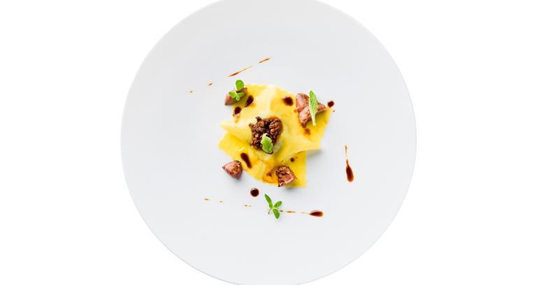 Lean raviolo with Italian ragó