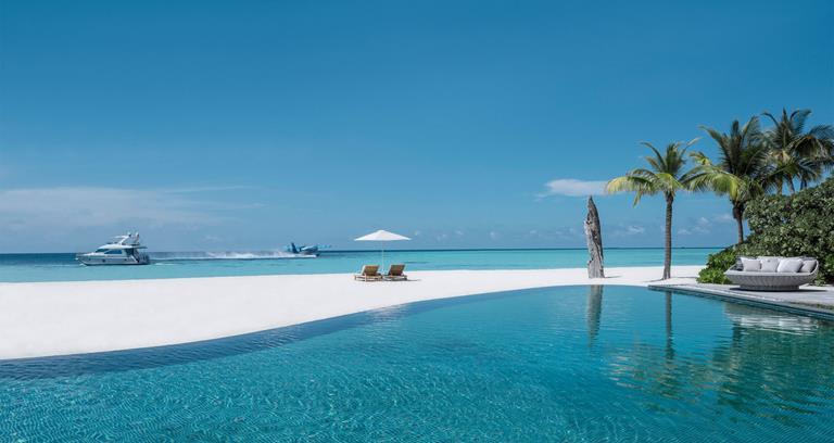 Beach and pool in front of the Beach House