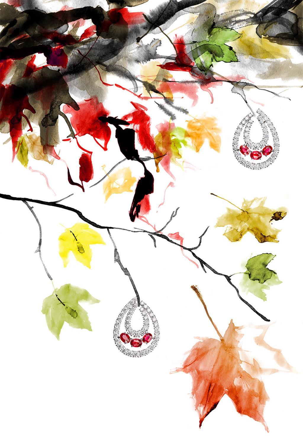 Adler's Four Seasons collection illustration for Centurion Magazine by Elisabeth Moch