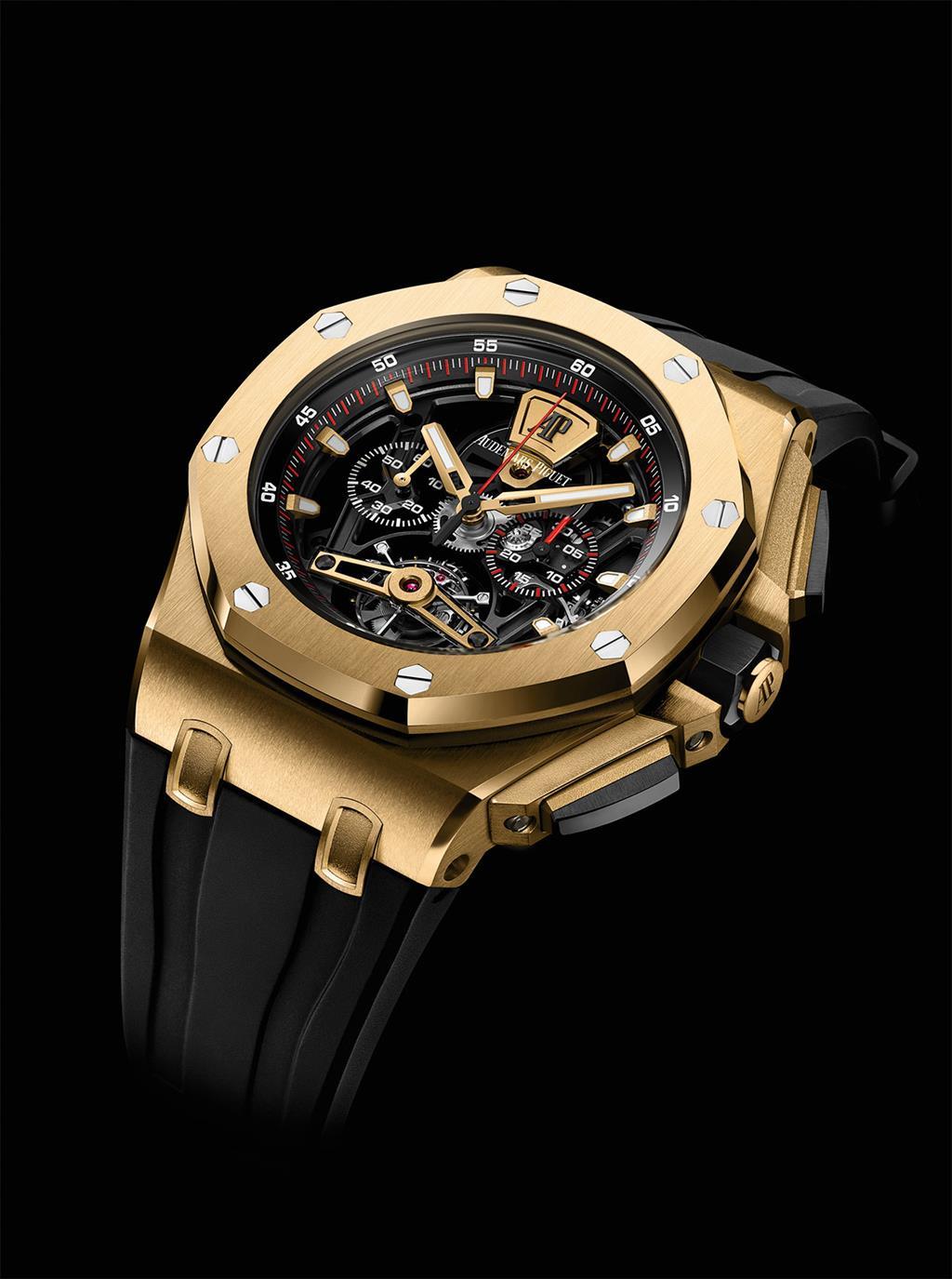  Audemars Piguet Royal Oak Offshore Open-worked Chronograph Tourbillon in Yellow Gold