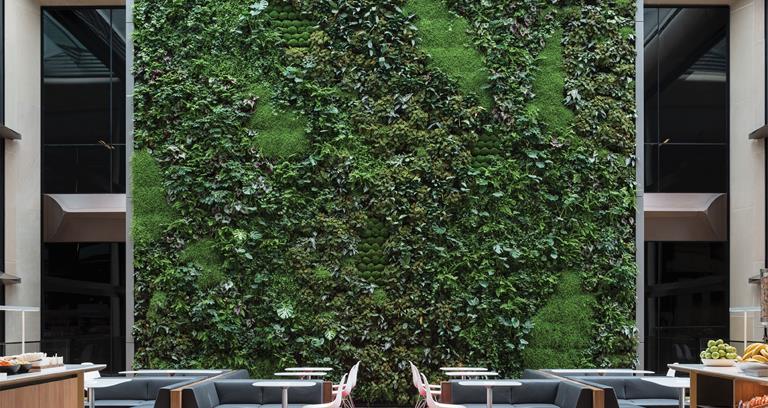 Bloomberg Building pantry wall