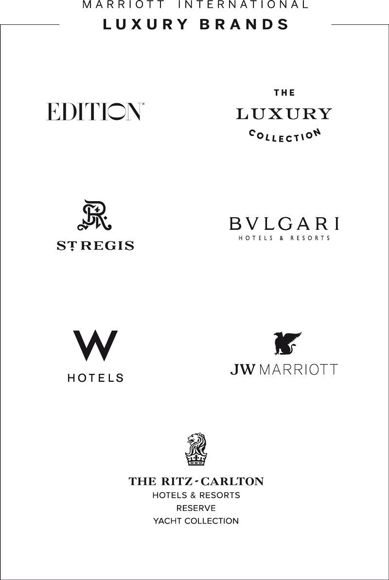 Marriott International Luxury Brands Fine Hotels & Resorts Showcase