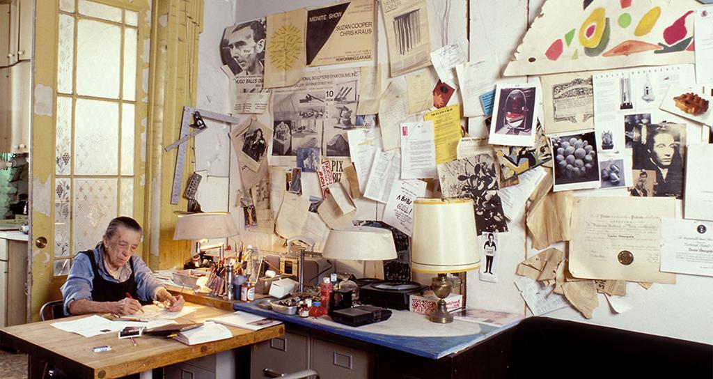 Louise Bourgeois in her home on West 20th Street, New York, 2000.