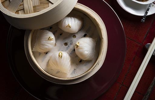 Tin Lung Heen Dim Sum - steamed shrimp dumpling