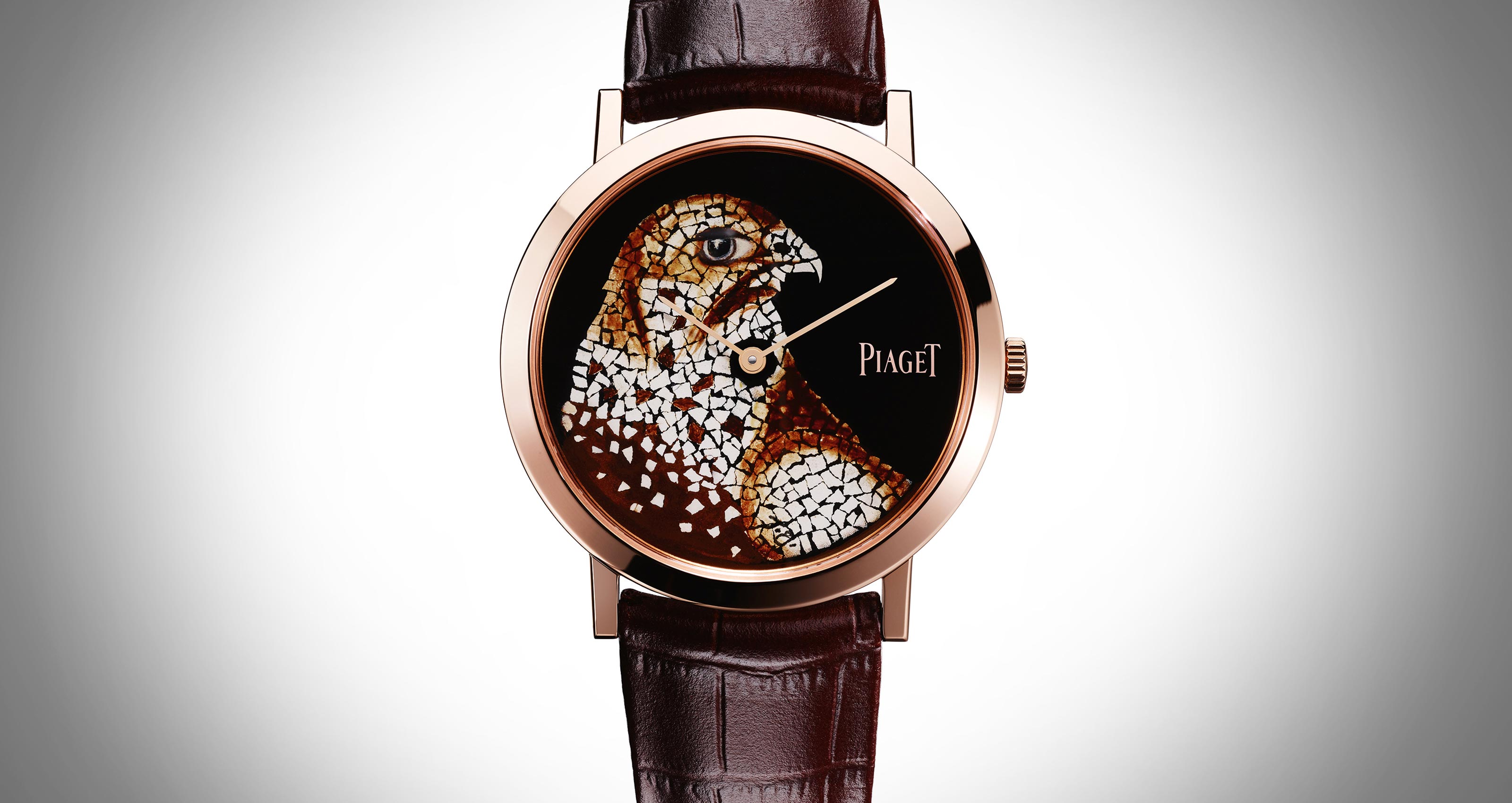 13. Piaget Secrets & Lights Altiplano Eggshell Marquetery Watch