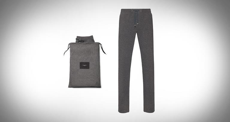 Ermenegildo Zegna pure silk sweatpants with drawstring and lining details